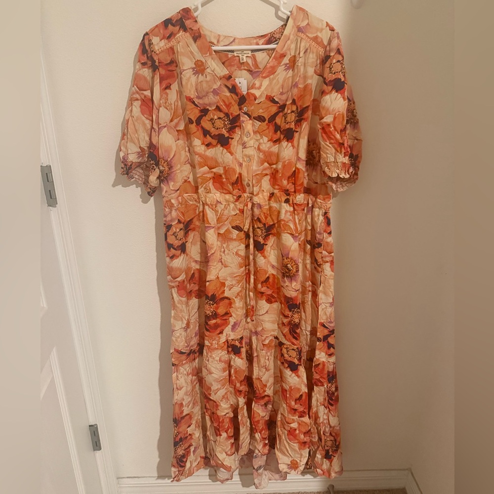 Mason & Belle Dayton Puff Sleeve Dress - XL